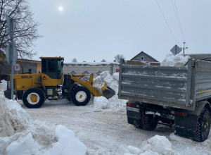 Уборка снега по ул. Западная