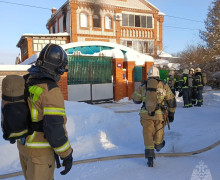 В Медведевском районе на пожаре погиб пожилой мужчина