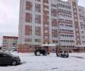Работы с последствиями вчерашнего снегопада.